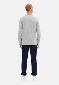 Tom Tailor Langarmshirt mit Rundhalsausschnitt und Motivprint