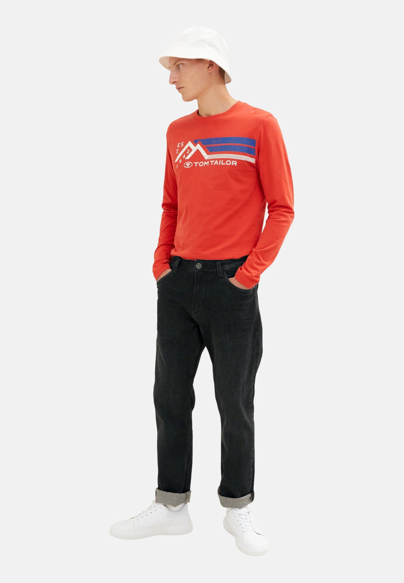 Tom Tailor Langarmshirt mit Rundhalsausschnitt und Motivprint