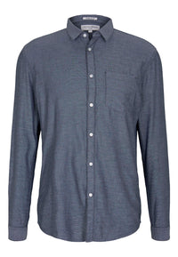 Tom Tailor Shirt fein strukturiert mit Bio Baumwolle