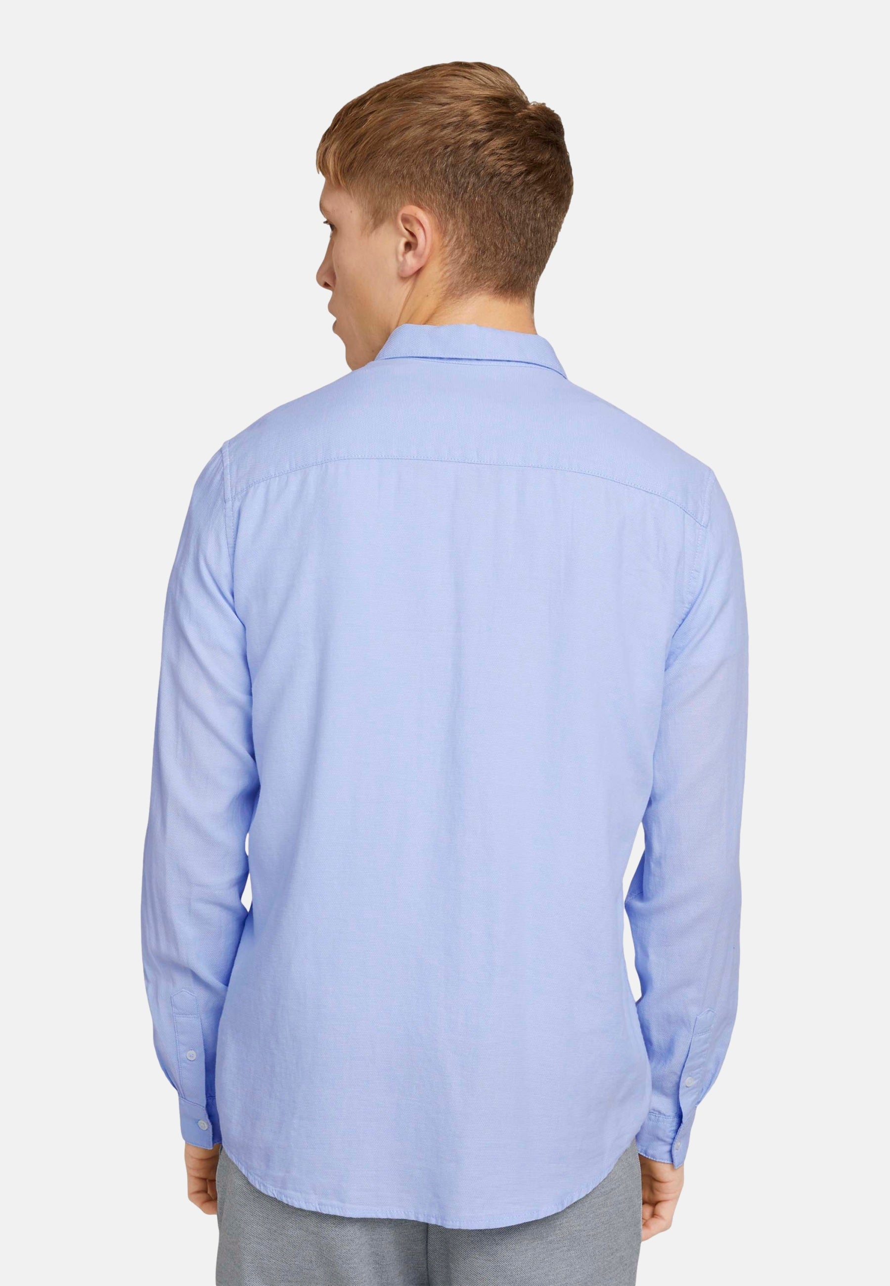 Tom Tailor Shirt fein strukturiert mit Bio Baumwolle