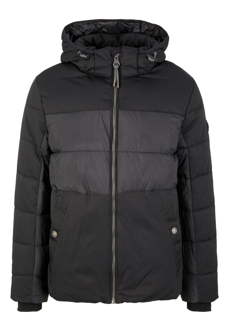 Tom Tailor Pufferjacke mit abnehmbarer Kapuze und seitlichen Eingrifftaschen