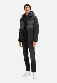 Tom Tailor Pufferjacke mit abnehmbarer Kapuze und seitlichen Eingrifftaschen