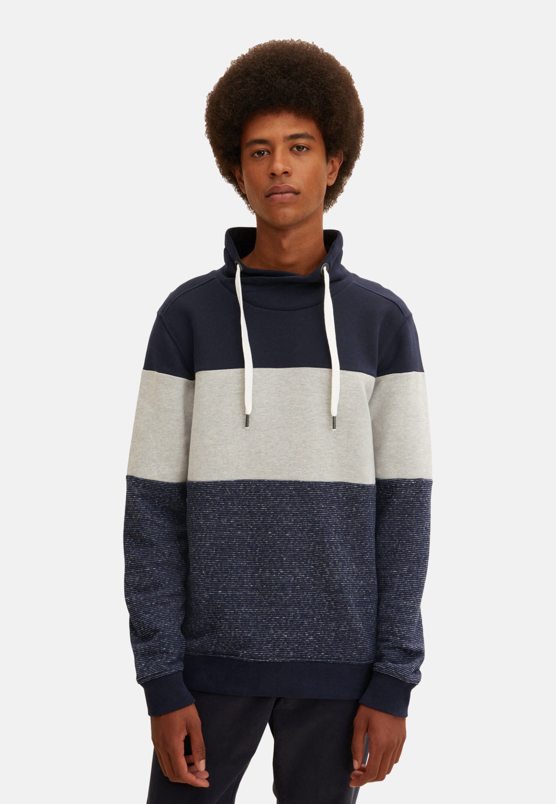 Tom Tailor Colour Blocking Pullover ohne Kapuze