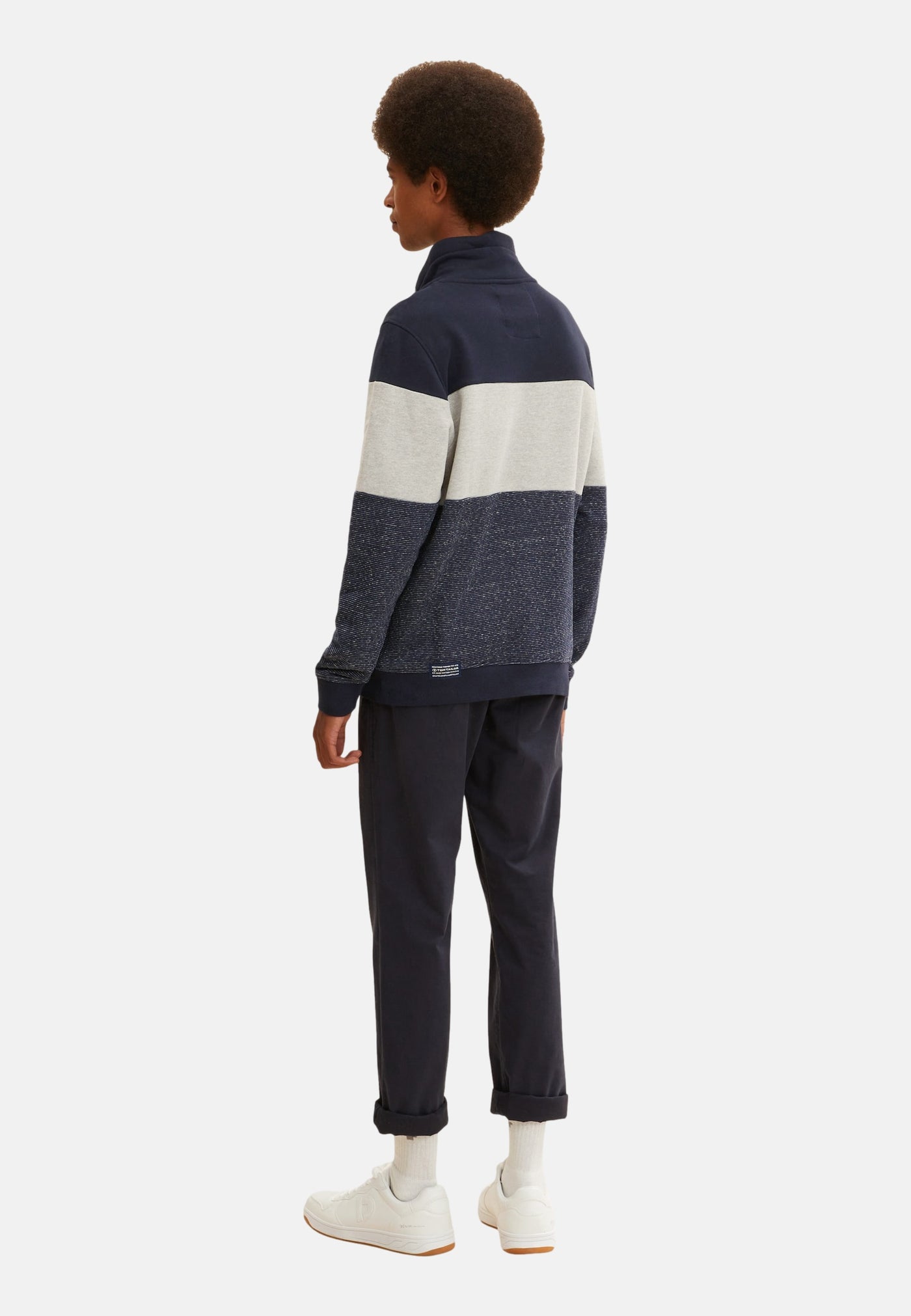 Tom Tailor Colour Blocking Pullover ohne Kapuze