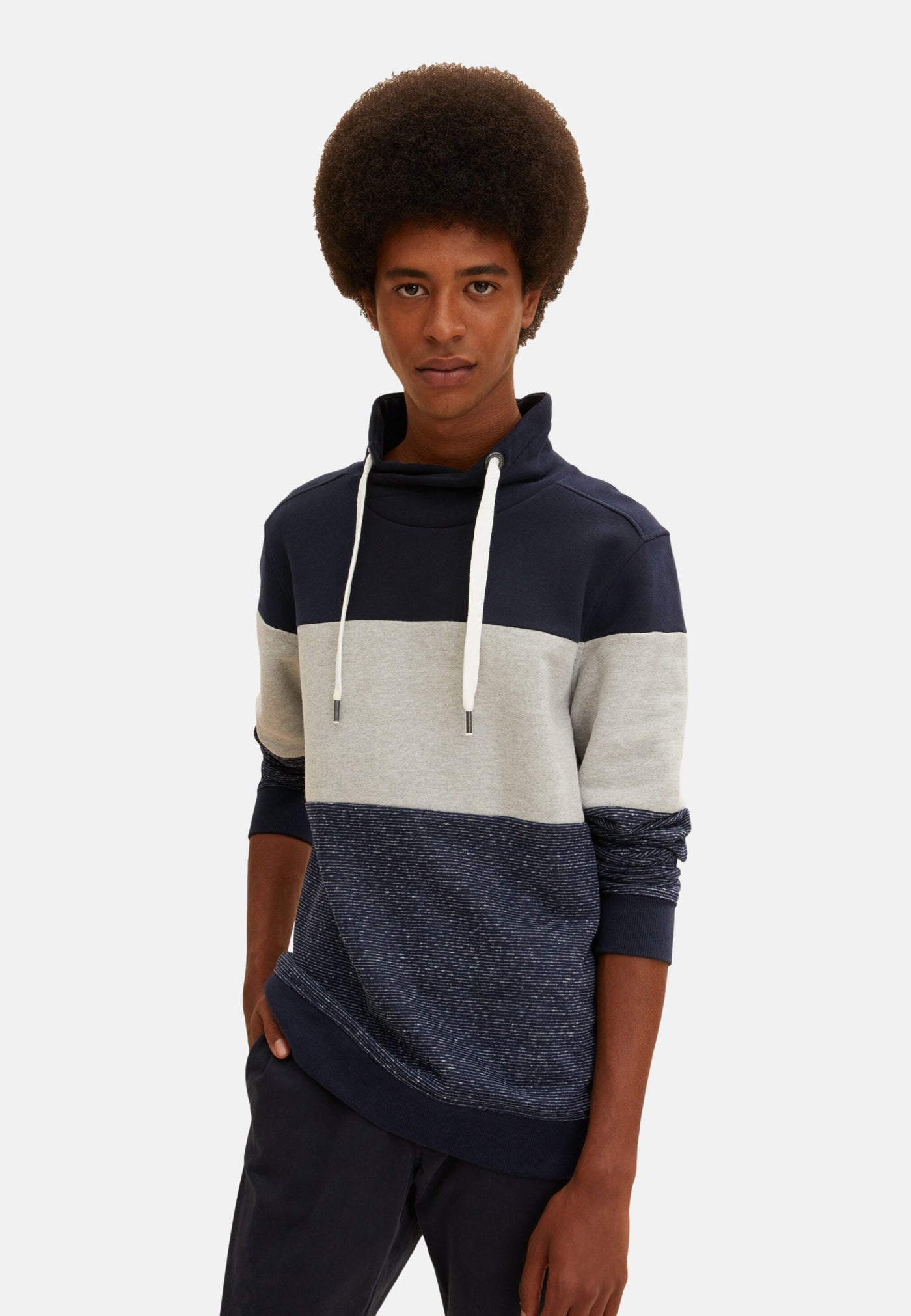 Tom Tailor Colour Blocking Pullover ohne Kapuze