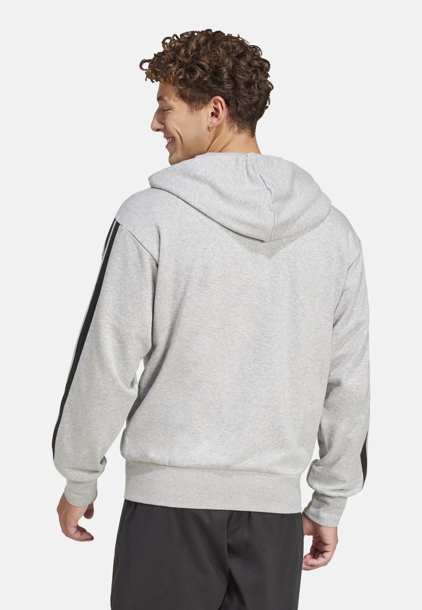 Adidas M 3S FT FZ HD Kapuzensweatjacke