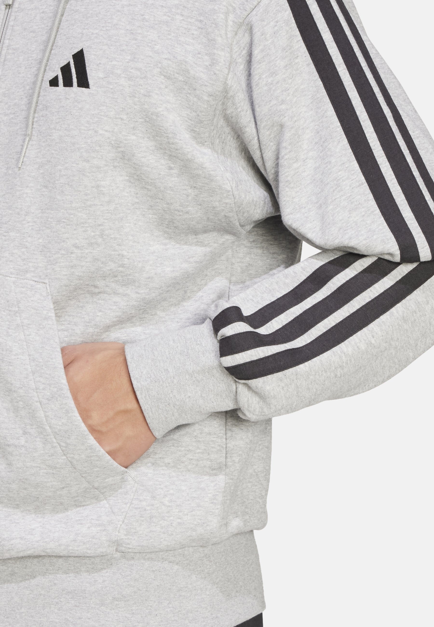 Adidas M 3S FT FZ HD Kapuzensweatjacke