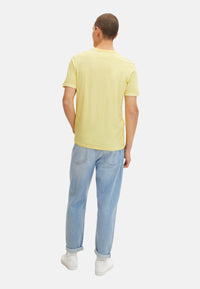 Tom Tailor T-Shirt mit Logo Print und V-Ausschnitt