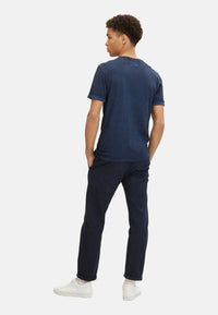 Tom Tailor T-Shirt mit Logo Print und V-Ausschnitt