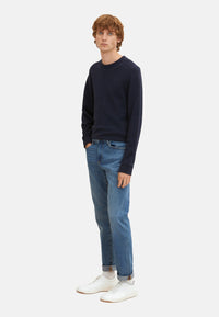 Tom Tailor Josh Slim Jeans im Five-Pocket-Style mit leichter Waschung