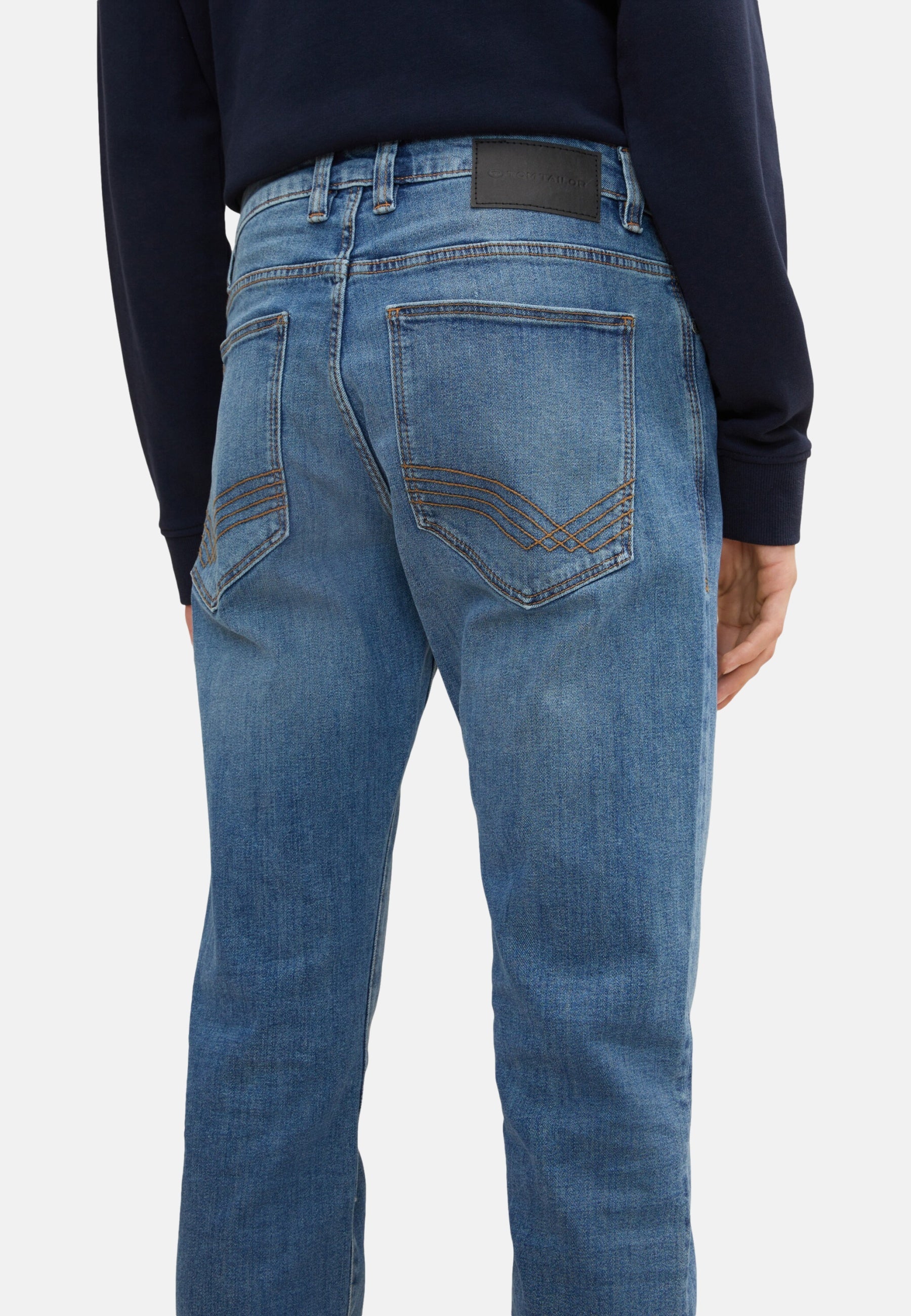 Tom Tailor Josh Slim Jeans im Five-Pocket-Style mit leichter Waschung