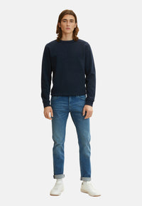 Tom Tailor Piers Slim Jeans mit leichter Waschung im Five-Pocket-Style