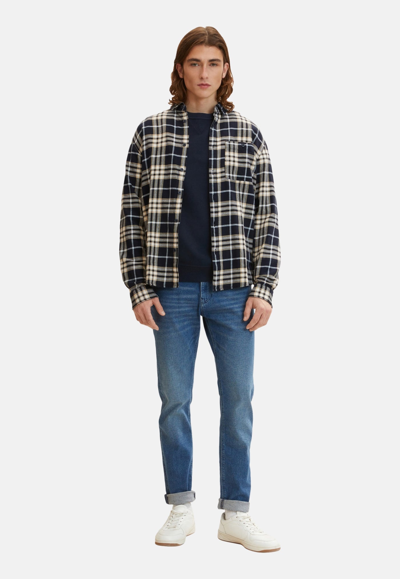 Tom Tailor Piers Slim Jeans mit leichter Waschung im Five-Pocket-Style