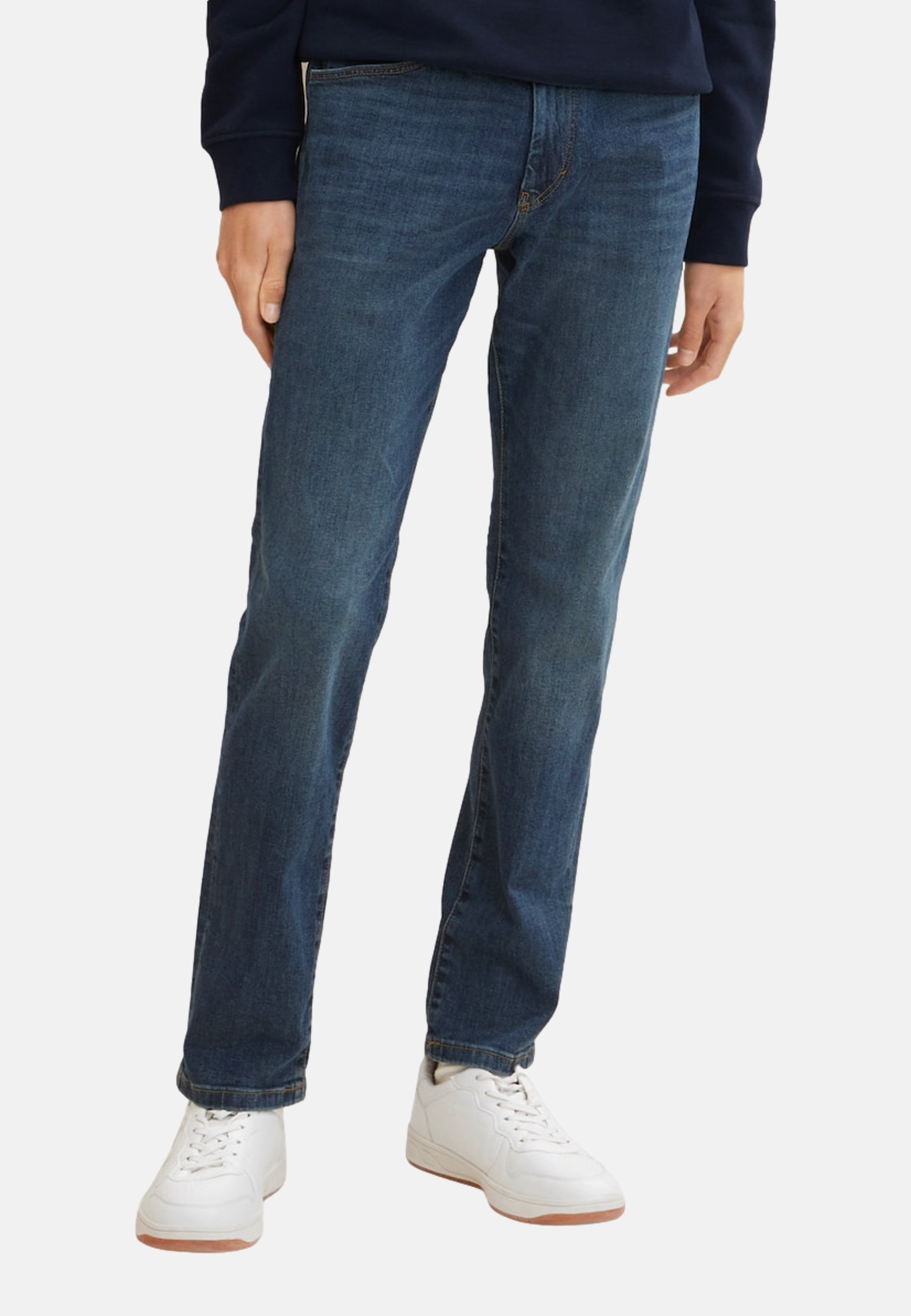 Tom Tailor Marvin Straight Jeans im Five-Pocket-Design mit Label Patch
