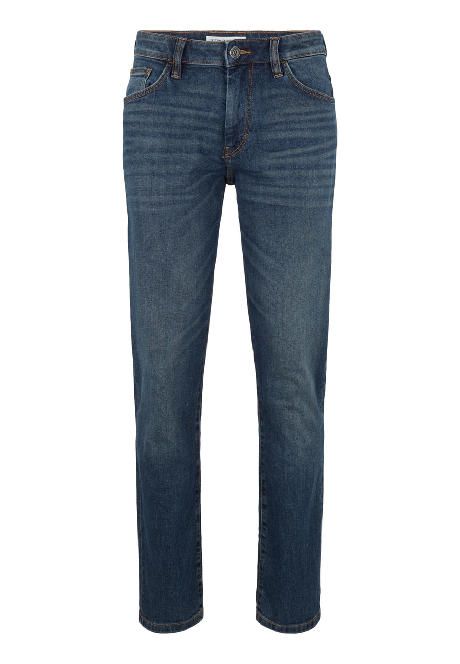 Tom Tailor Marvin Straight Jeans im Five-Pocket-Design mit Label Patch