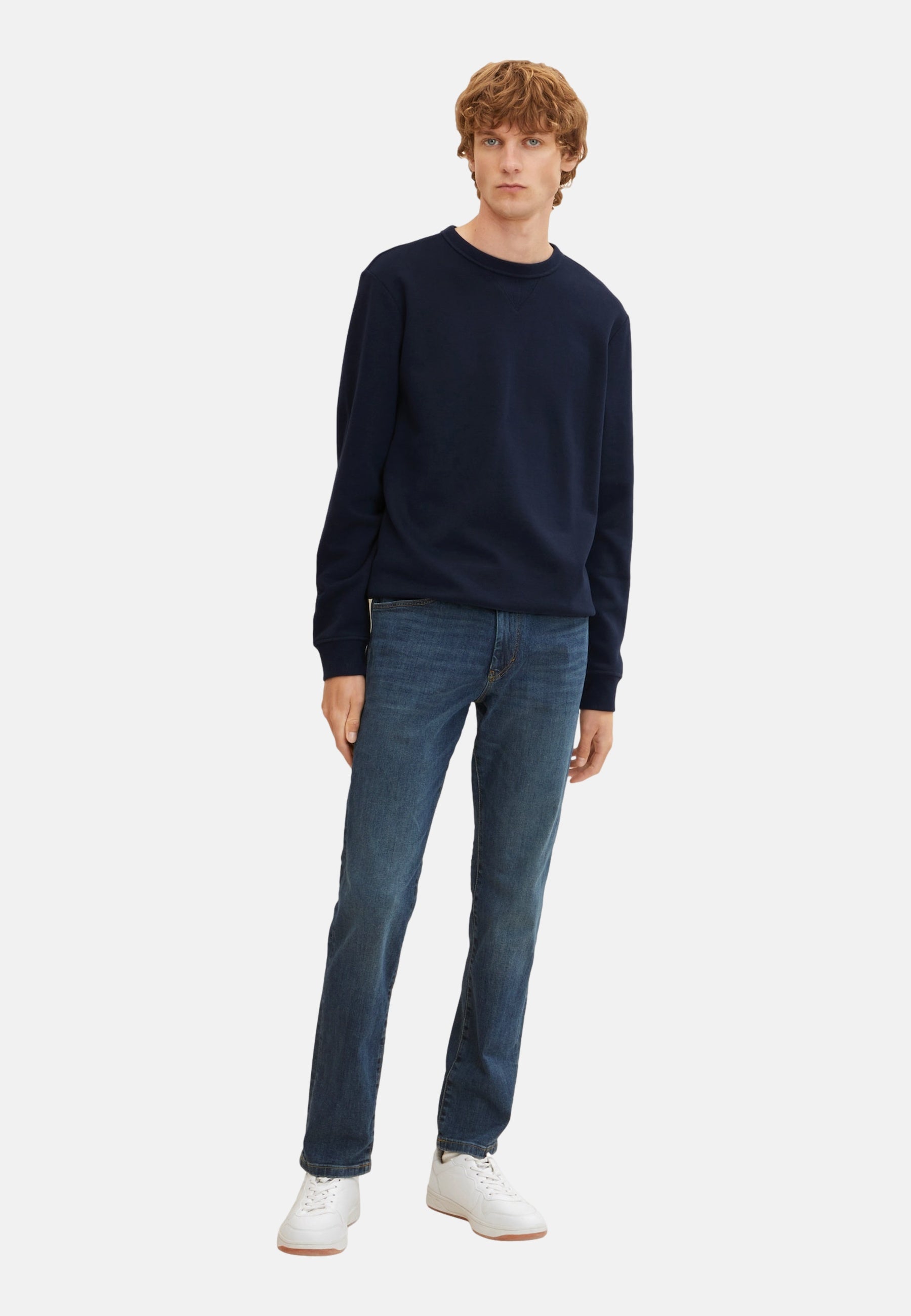 Tom Tailor Marvin Straight Jeans im Five-Pocket-Design mit Label Patch