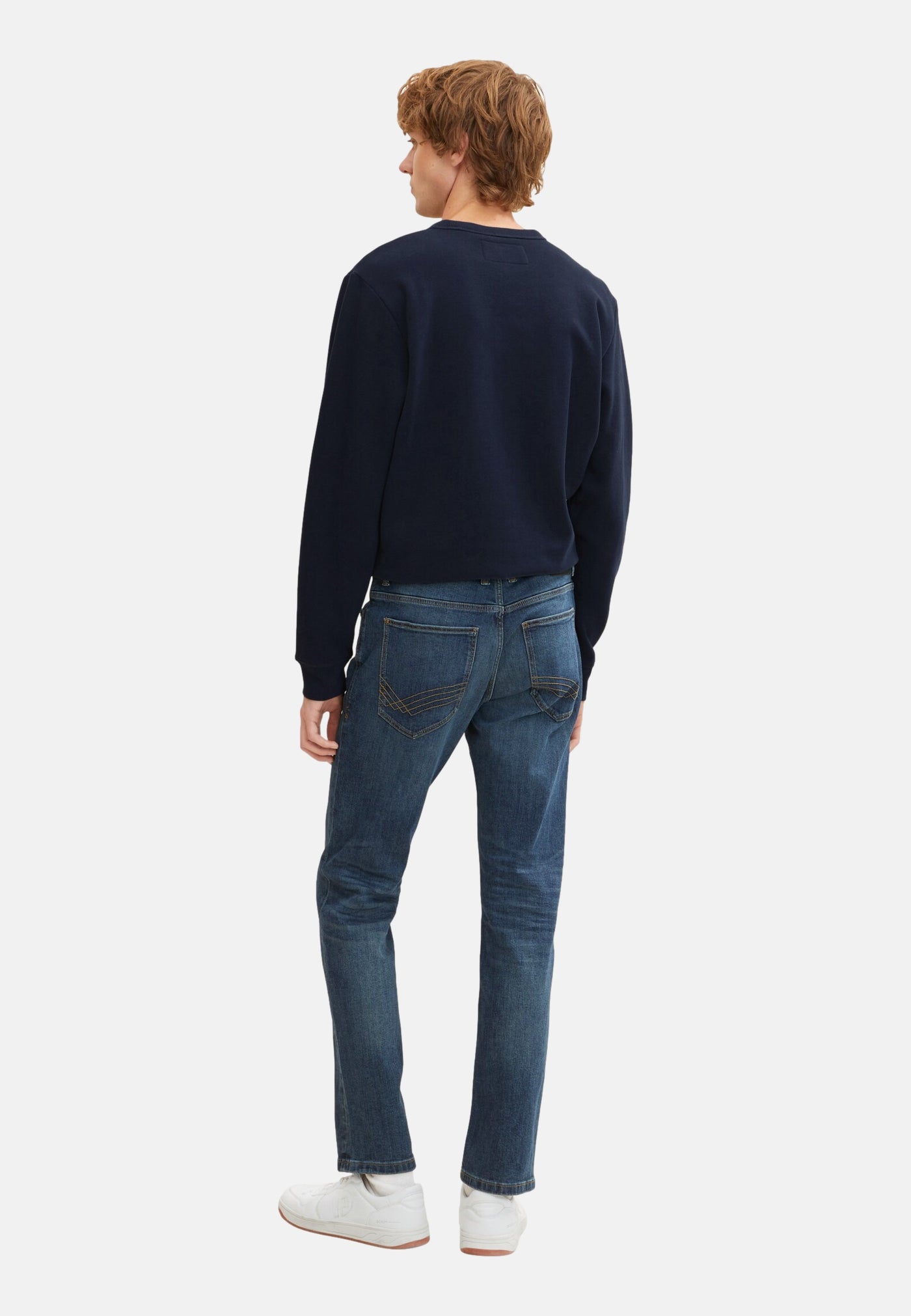 Tom Tailor Marvin Straight Jeans im Five-Pocket-Design mit Label Patch