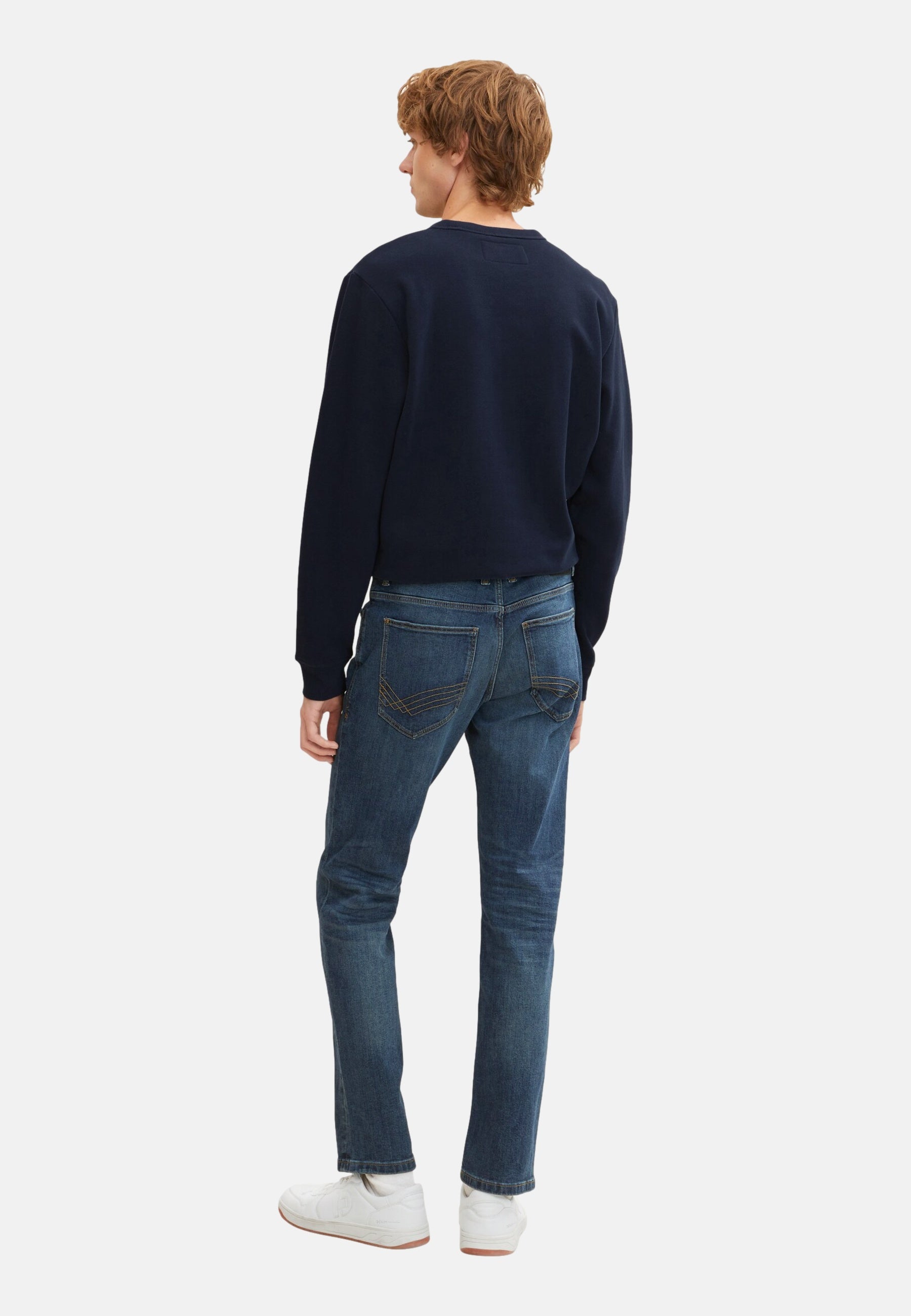 Tom Tailor Marvin Straight Jeans im Five-Pocket-Design mit Label Patch