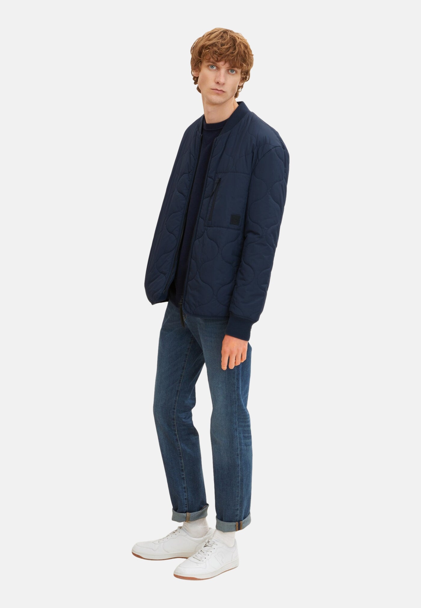 Tom Tailor Marvin Straight Jeans im Five-Pocket-Design mit Label Patch