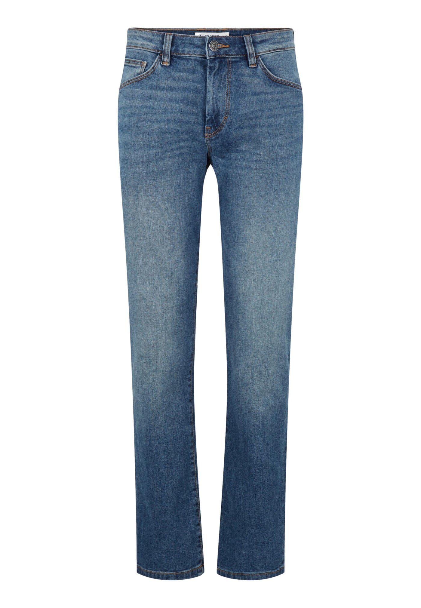 Tom Tailor Marvin Straight Jeans im Five-Pocket-Design mit Label Patch
