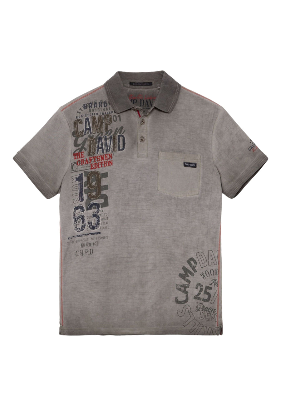 Camp David THE CRAFTSMEN Polo-Kurzarmshirt