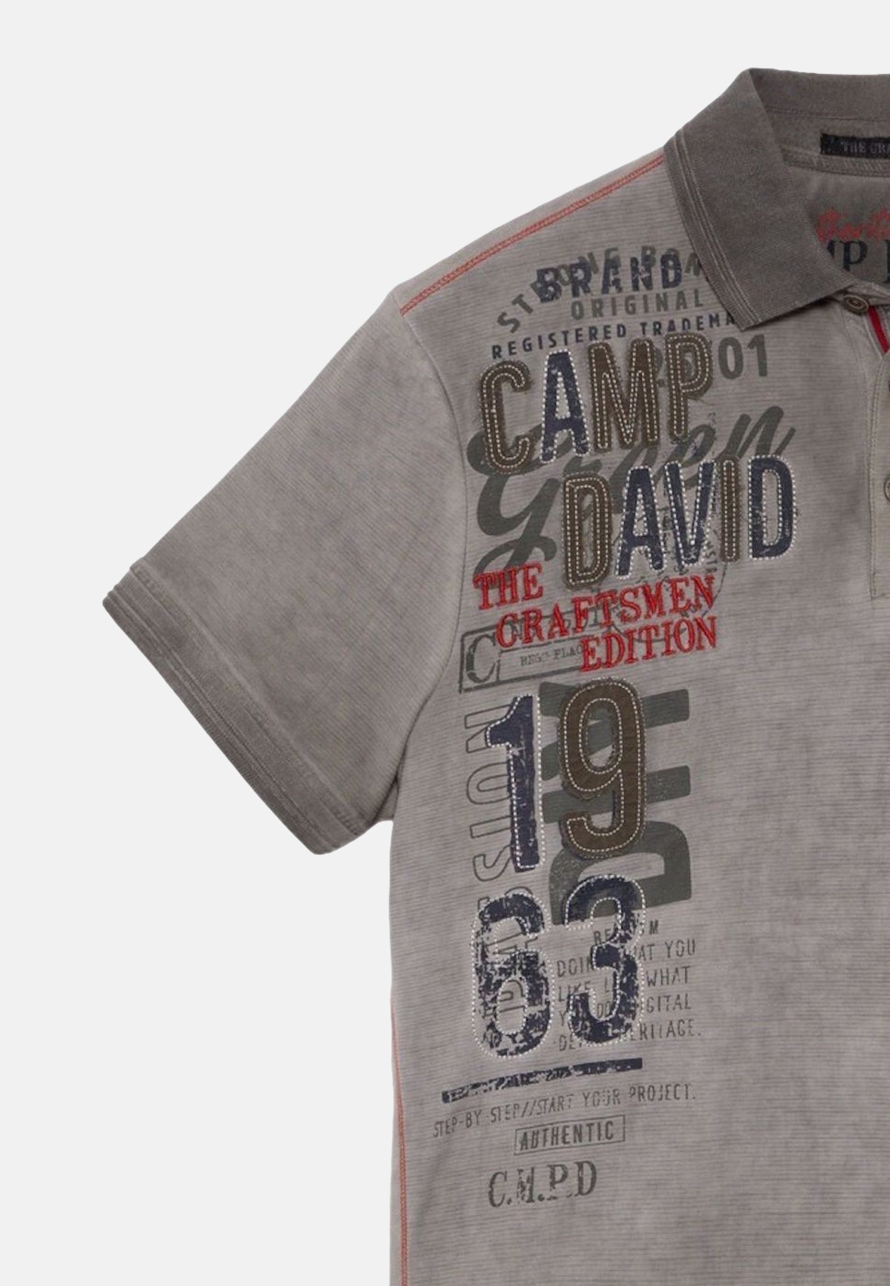 Camp David THE CRAFTSMEN Polo-Kurzarmshirt