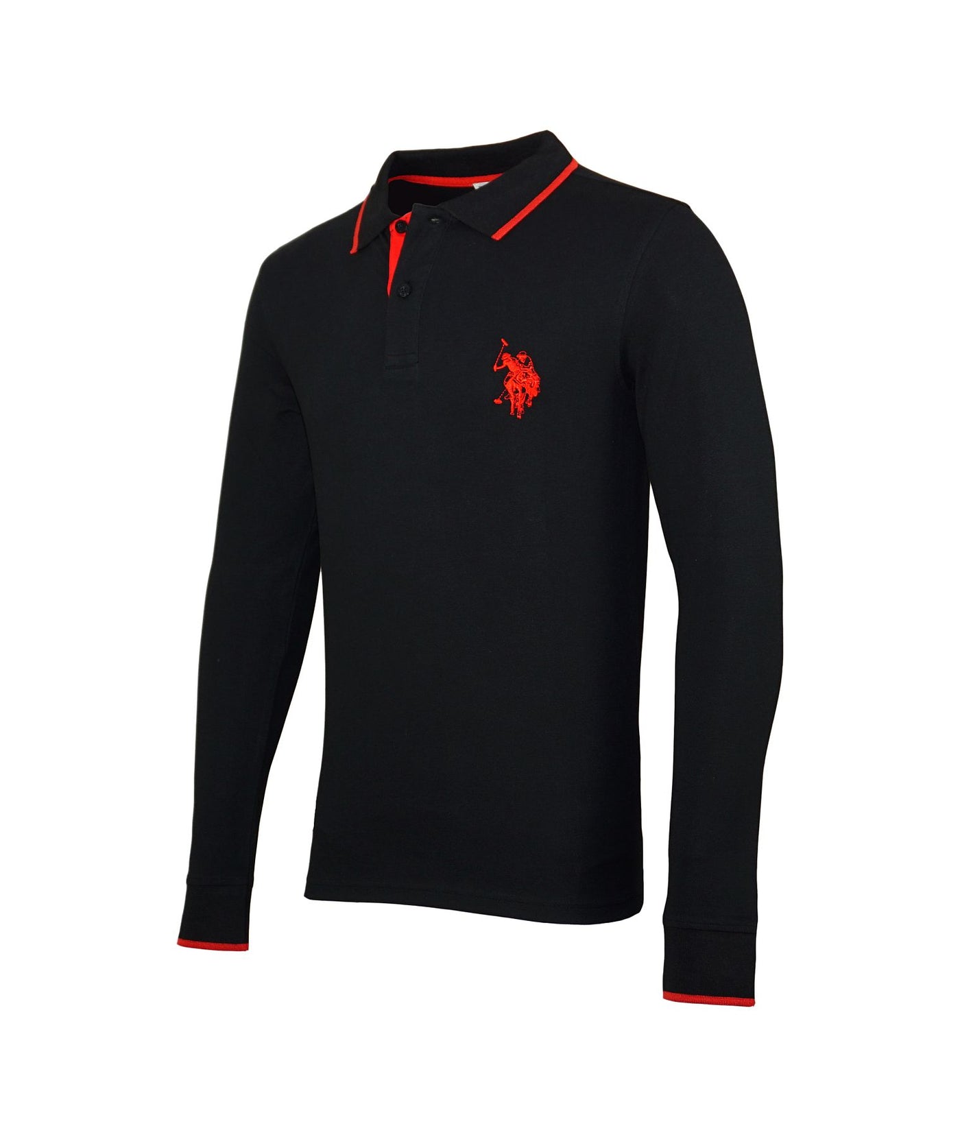 U.S. POLO Longsleeve Poloshirt Polokragen