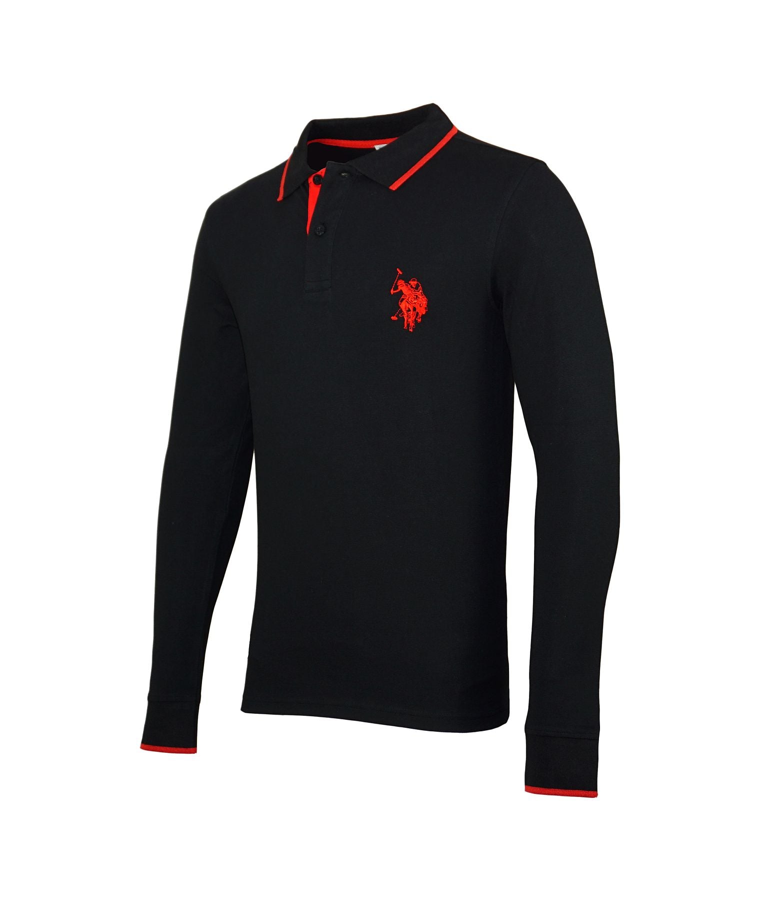 U.S. POLO Longsleeve Poloshirt Polokragen
