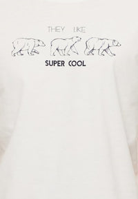 Ragwear REZY ORGANIC Kurzarmshirt mit Rundhalsausschnitt und Statement-Print