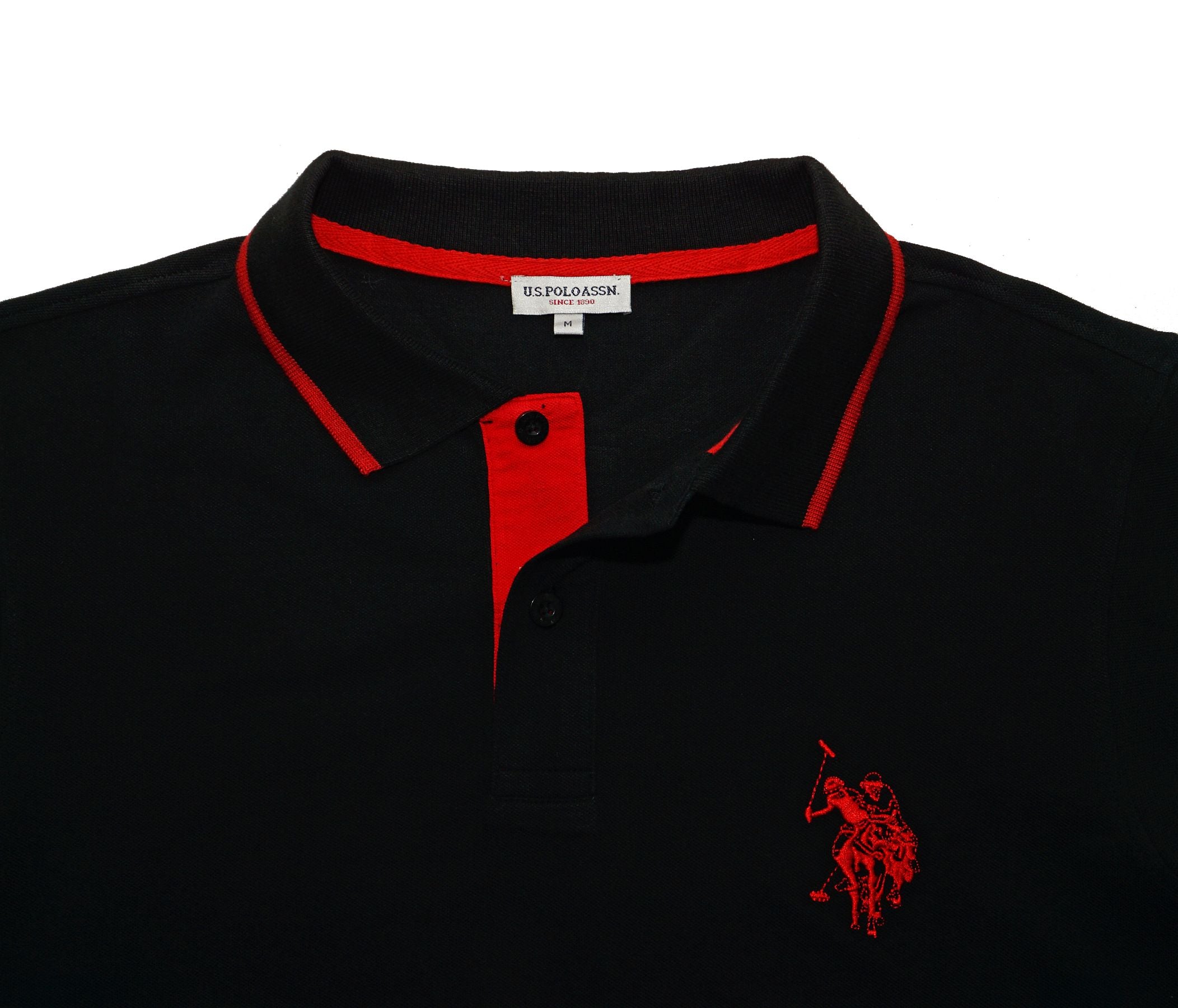 U.S. POLO Longsleeve Poloshirt Polokragen