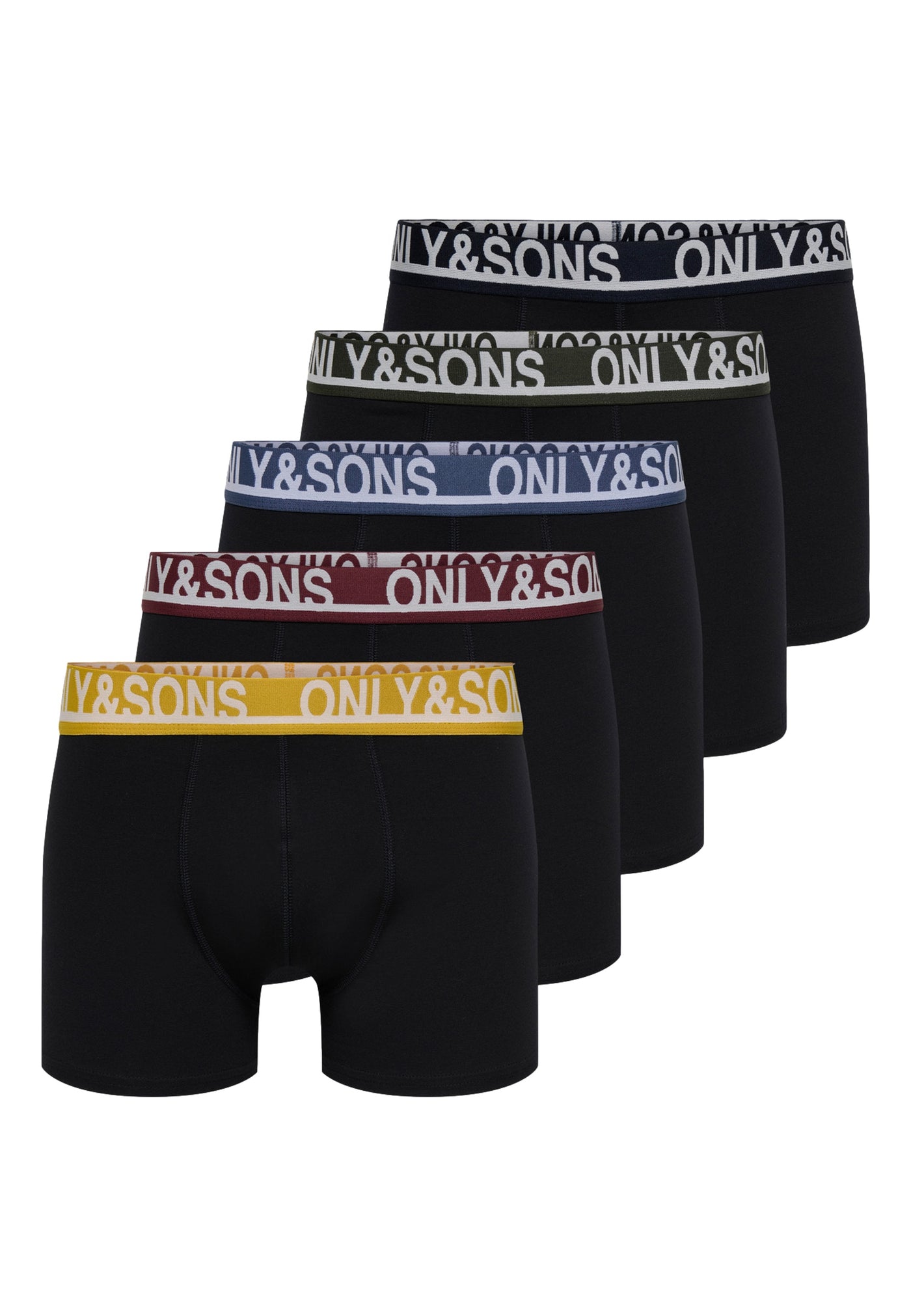 Only & Sons Trey Solid Unterhosen Fünferpack