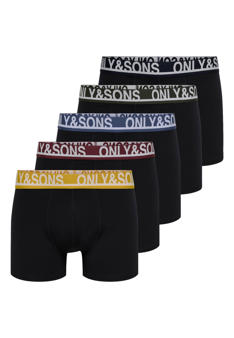Only & Sons Trey Solid Unterhosen Fünferpack