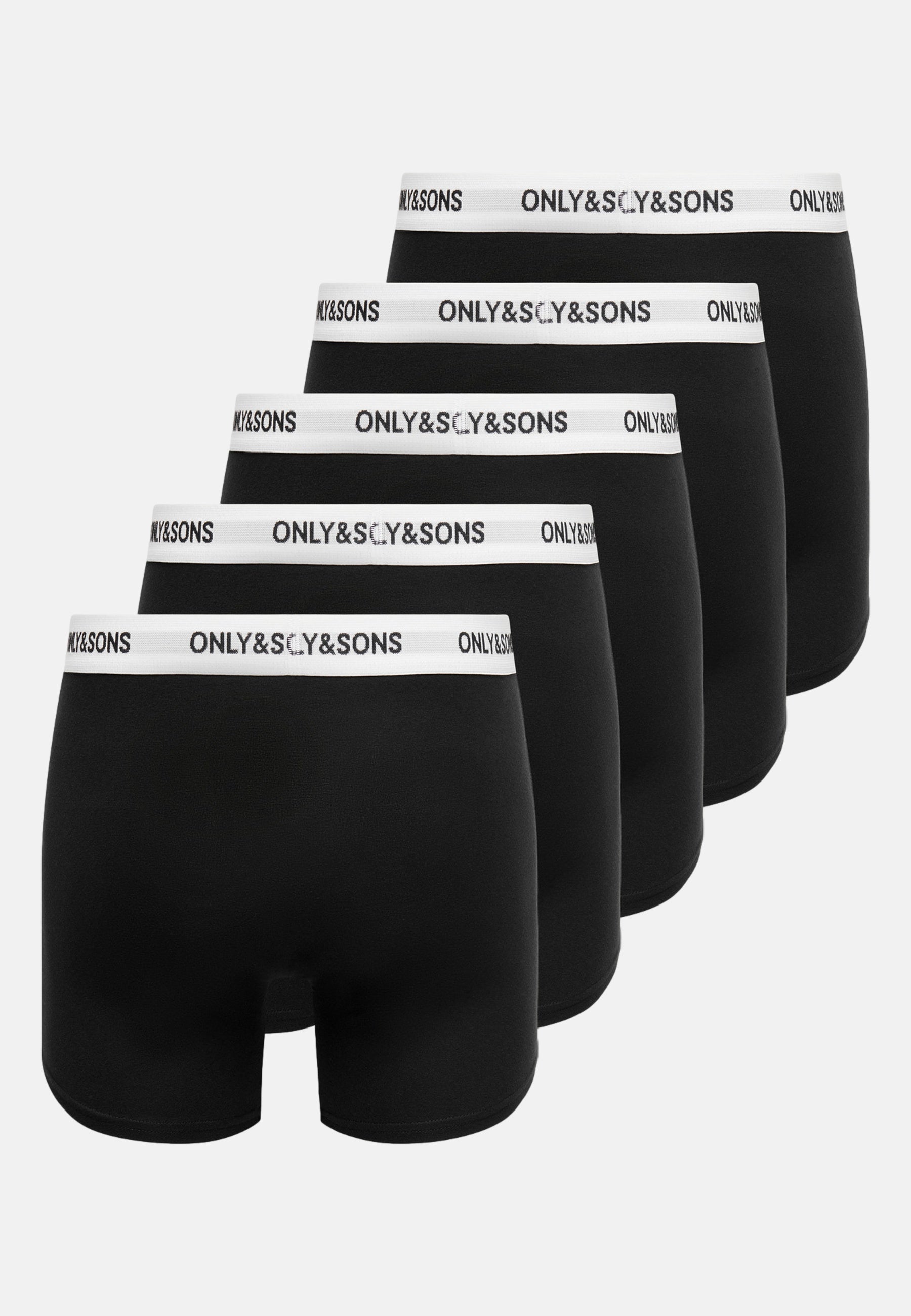 Only & Sons Trey Solid Unterhosen Fünferpack