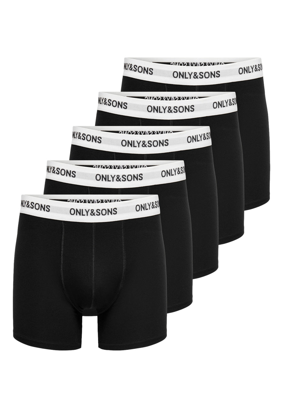 Only & Sons Trey Solid Unterhosen Fünferpack