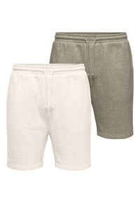 Only & Sons Chase kurze Jogginghosen Doppelpack