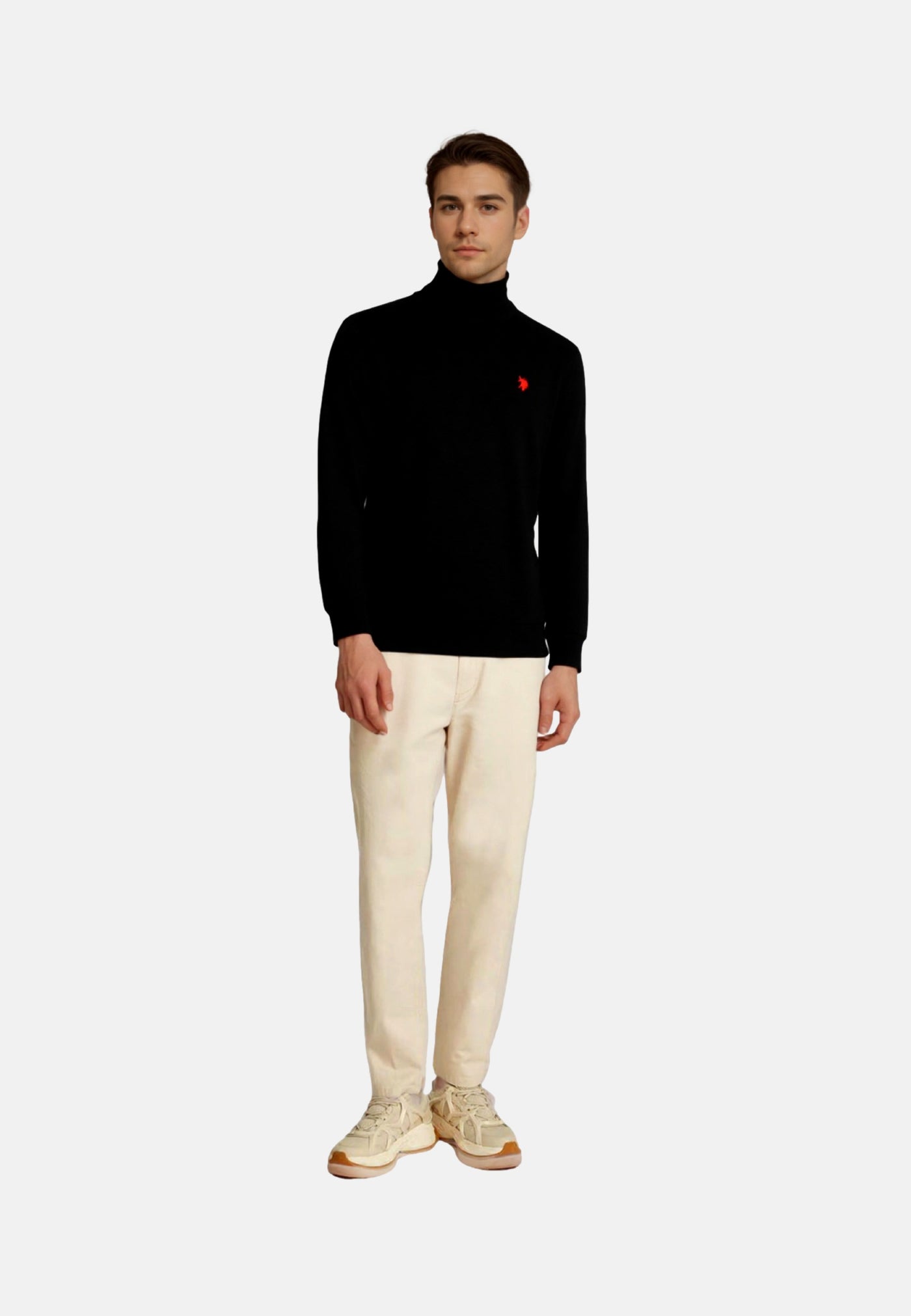 U.S. POLO Rollkragen Feinstrick