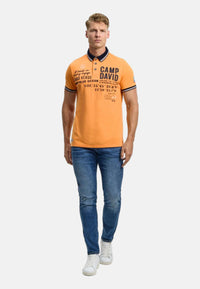 Camp David Cabo Verde Kurzarmshirt mit Polokragen