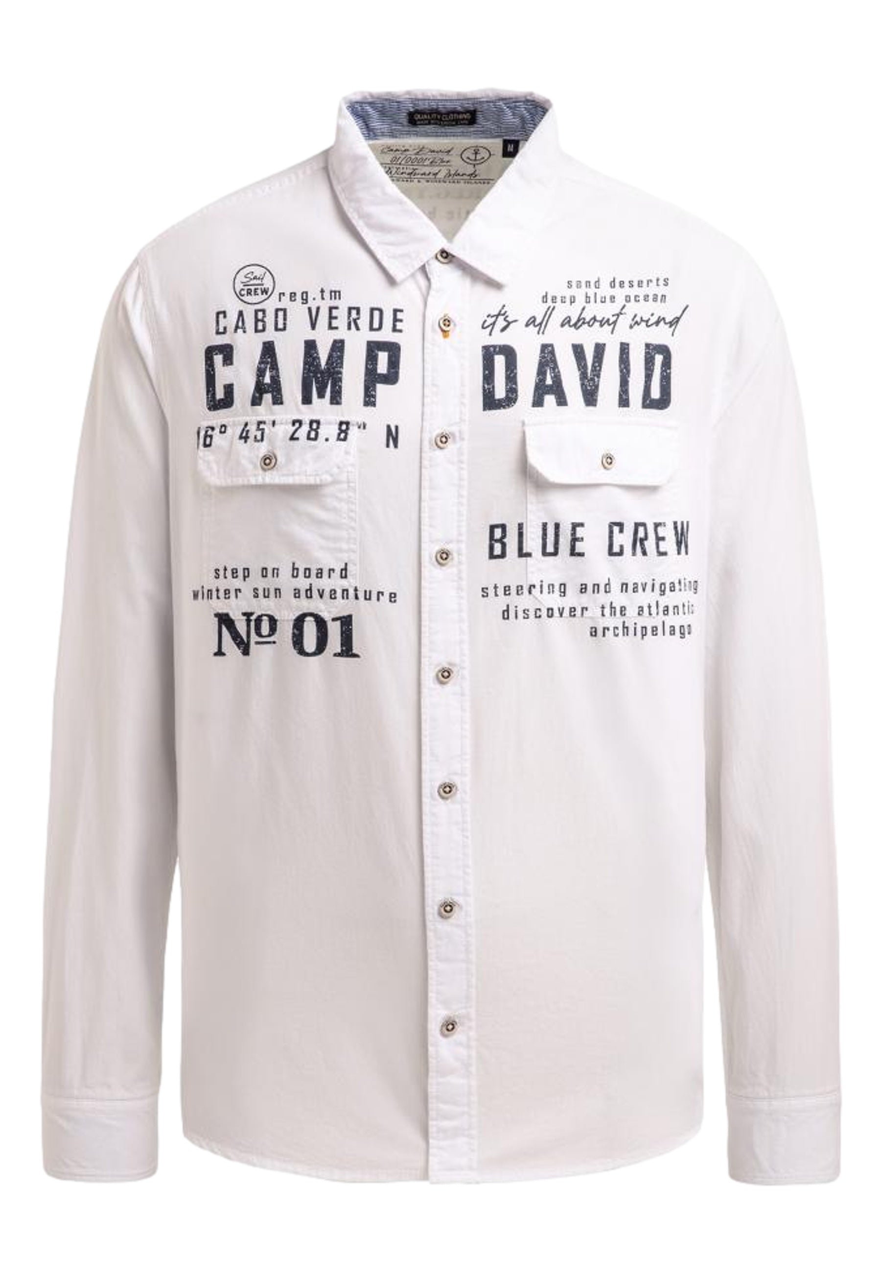 Camp David Cabo Verde Langarmhemd