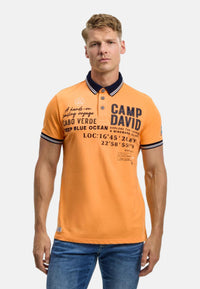 Camp David Cabo Verde Kurzarmshirt mit Polokragen
