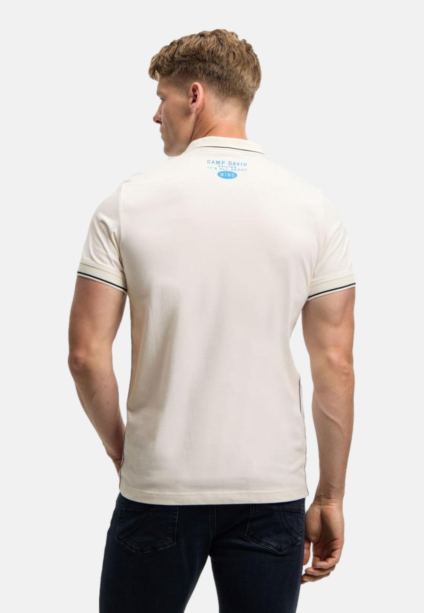 Camp David Cabo Verde Kurzarmshirt mit Polokragen