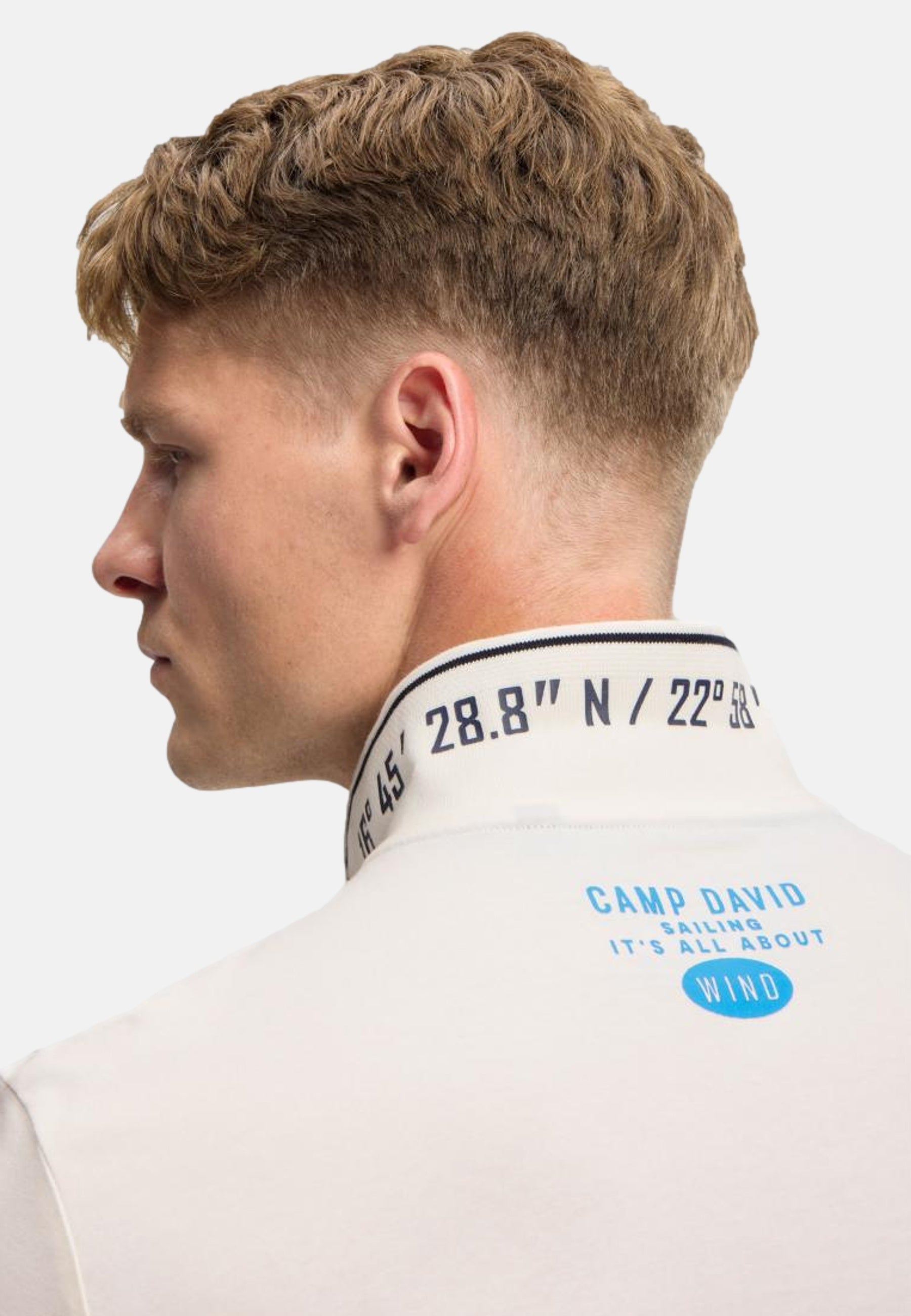Camp David Cabo Verde Kurzarmshirt mit Polokragen