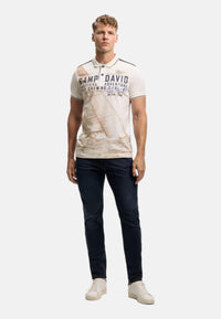Camp David Cabo Verde Kurzarmshirt mit Polokragen