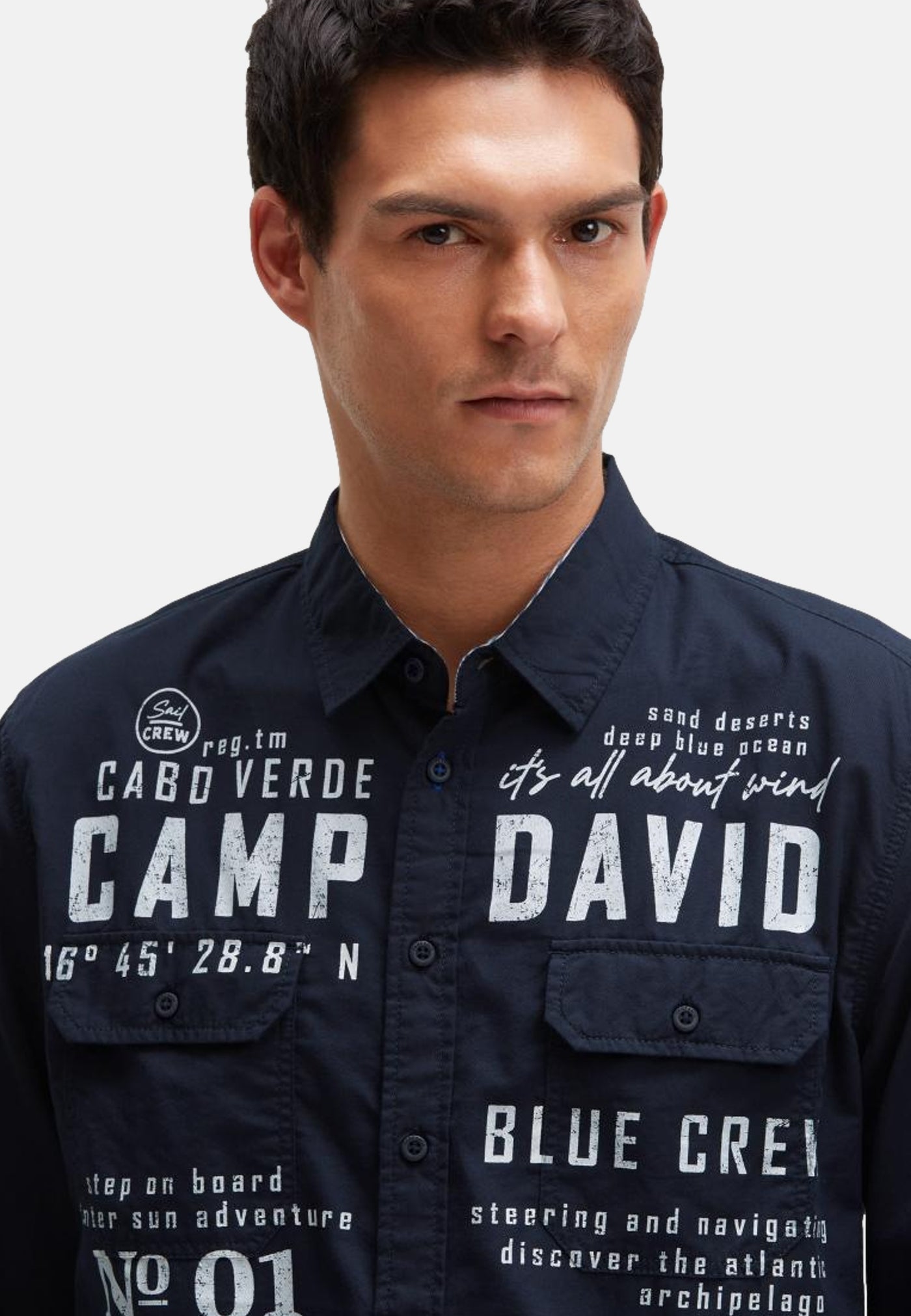 Camp David Cabo Verde Langarmhemd
