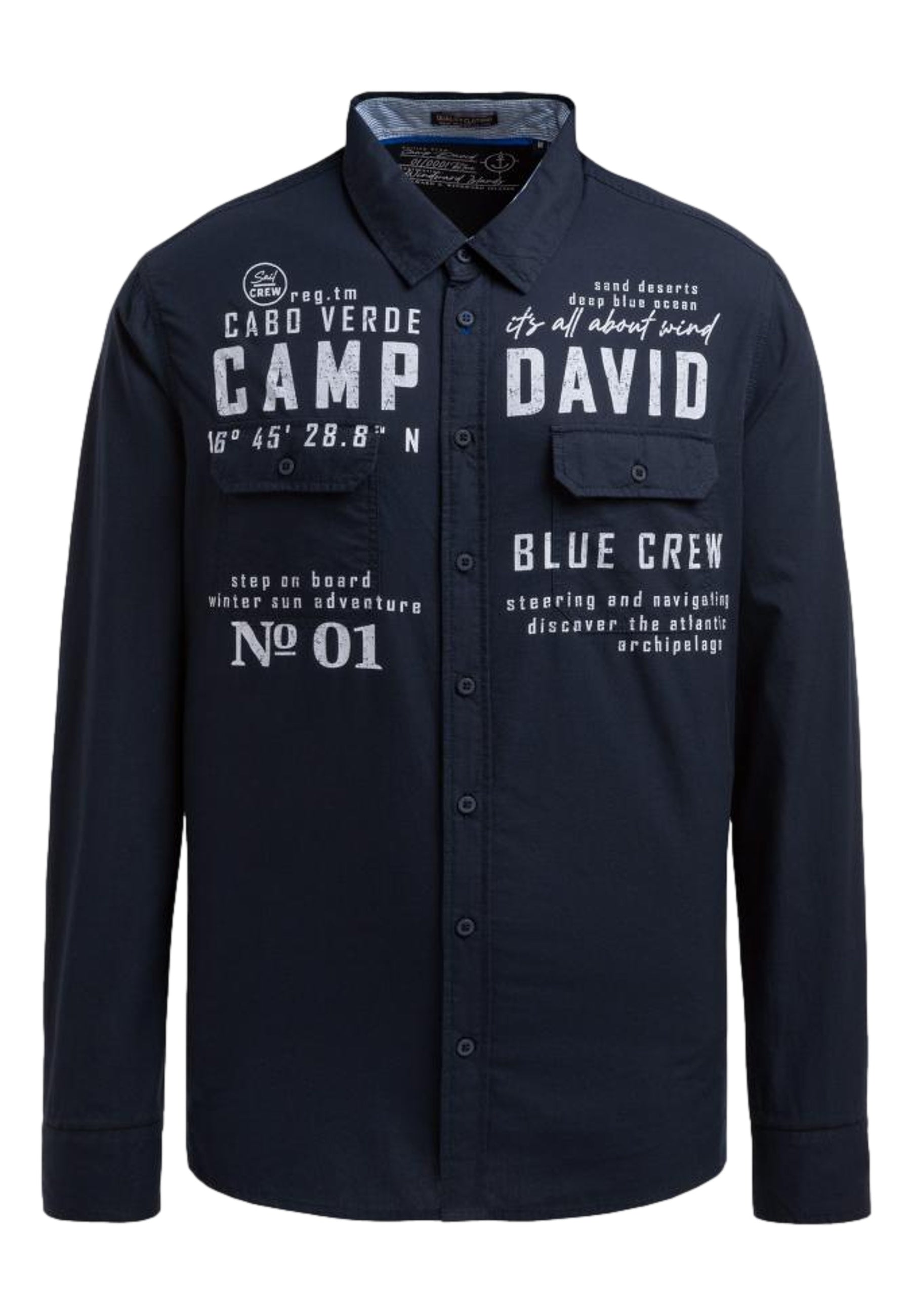 Camp David Cabo Verde Langarmhemd