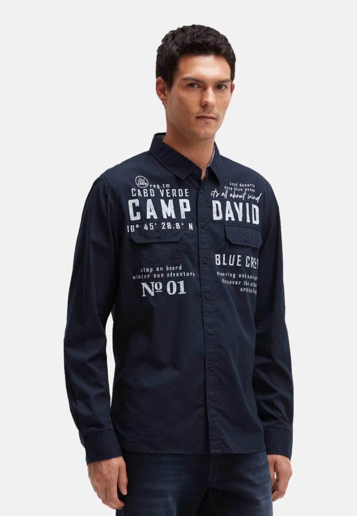 Camp David Cabo Verde Langarmhemd