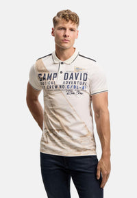 Camp David Cabo Verde Kurzarmshirt mit Polokragen