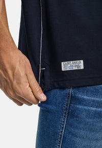Camp David Cabo Verde Kurzarmshirt mit Polokragen