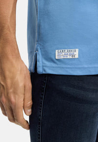 Camp David Cabo Verde Kurzarmshirt mit Polokragen
