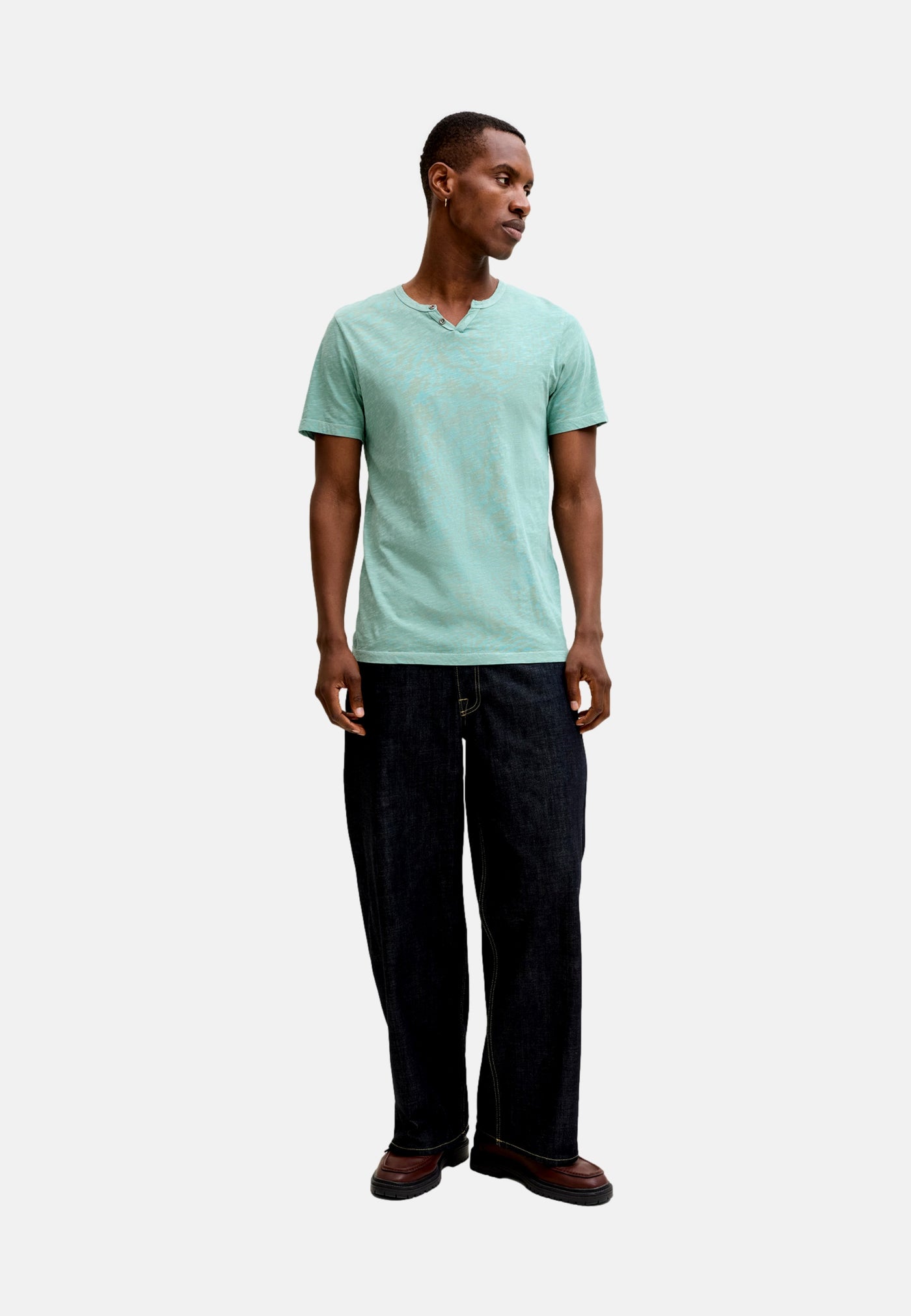Jack & Jones JJESPLIT NECK TEE