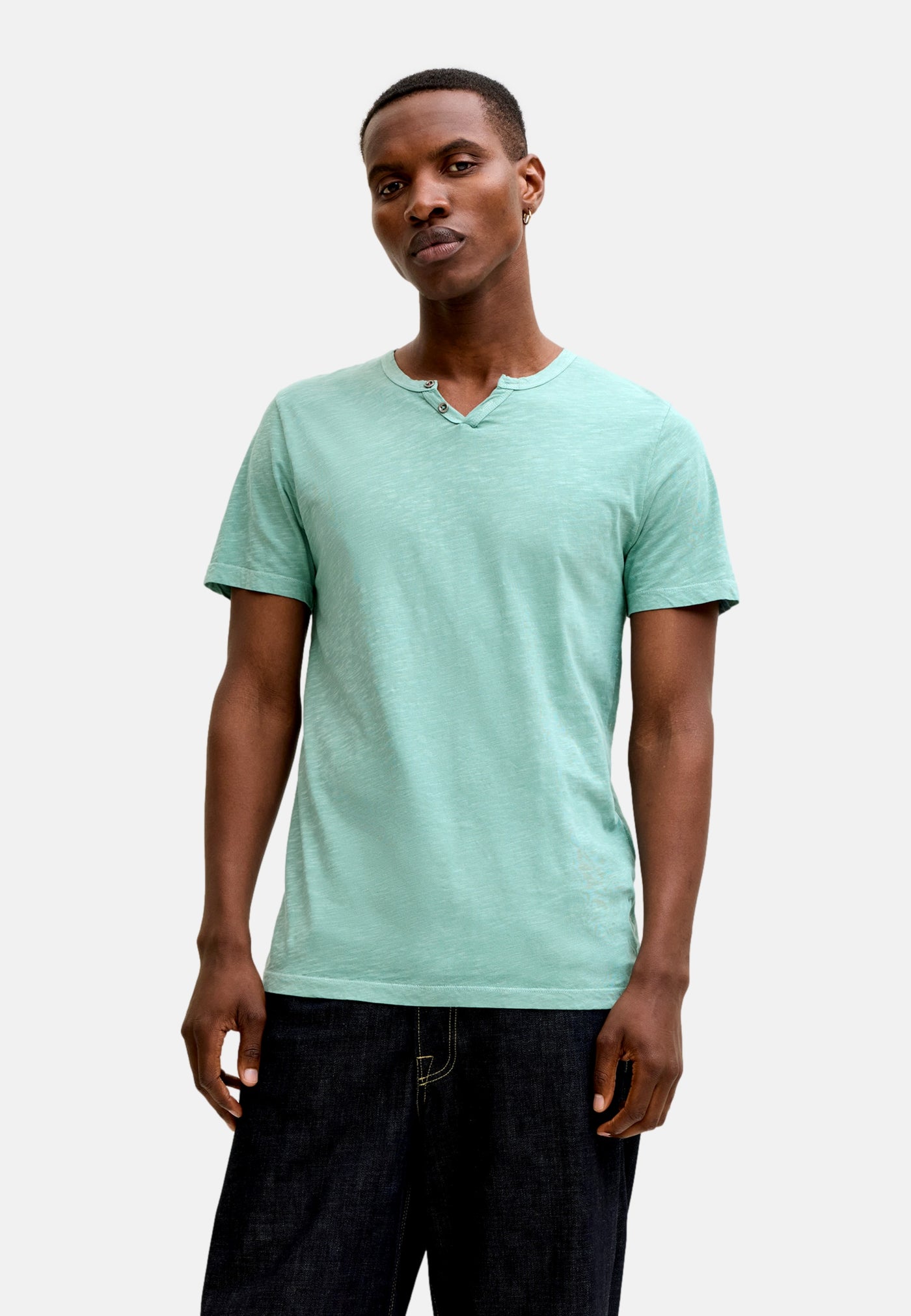 Jack & Jones JJESPLIT NECK TEE